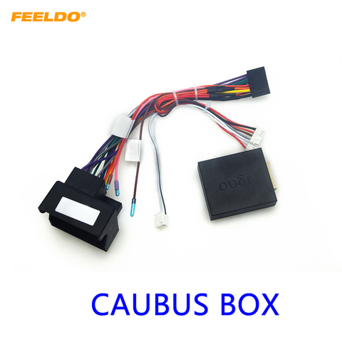 FEELDO Car 16Pin Power Wiring Harness Cable Adapter With Canbus For BMW E39(01-04)/E53(01-05) Install Stereo Aftermarket #HQ6437 ► Photo 1/1