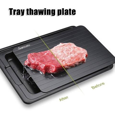 1pc Fast Defrost Tray Fast Thaw Frozen Meat Fish Sea Food Quick Defrosting Plate Board Tray Kitchen Gadget Tool ► Photo 1/6