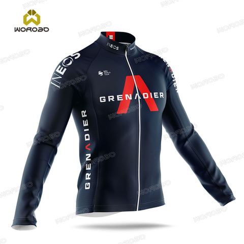 2022 INEOS Men Long Sleeve Clothing Cycling Jersey Road Bike Team Training Bicycle Jacket Spring Autumn Quick Dry Sportswear ► Photo 1/5