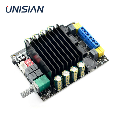 UNISIAN TDA7498  Audio Amplifier Board HIFI  Digital 2.0 channels Class D Amplifiers output 2X100W  Stereo Power AMP for  PC MP3 ► Photo 1/6