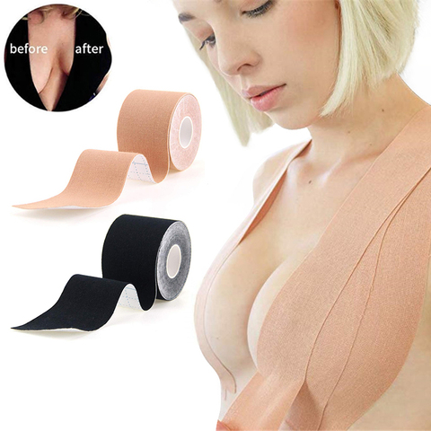 Women Invisible Bra Nipple Cover Adhesive Boob Tape Push Up Breast