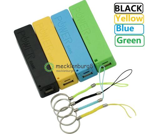 NEW Black/Yellow/Blue/Green/White USB Mobile Power Bank Case DIY Kit 18650 Lithium Battery Charger Box Portable Storage Case ► Photo 1/3