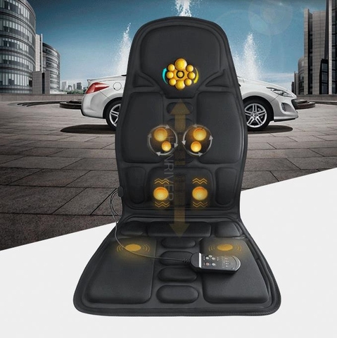 Electric Vibrating Massage Cushion Home Car Seat Vibrator Portable Massager Infrared Heating Pat Back Vibrator Mat Pain Relief ► Photo 1/6