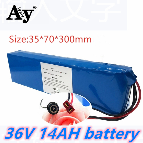 2022New 36V Battery 10S3P 14Ah 42V 18650 lithium ion battery pack For ebike electric car bicycle motor scooter with 20A BMS 500W ► Photo 1/6