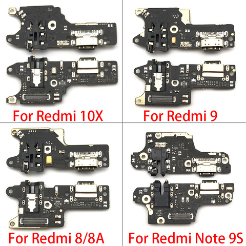 USB Charging Port Mic Microphone Dock Connector Board Flex Cable For Xiaomi Redmi 8 8A 9A 8T 9 10X Note 9 Pro 9S Note9 Note9S ► Photo 1/6