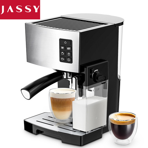 Jassy automatic coffee Machine, 19 Bar espresso coffee machine, with Automatic Milk Frother  coffee makers Cappuccino 110V/240V ► Photo 1/6