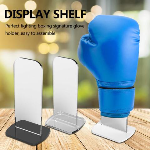 1PCS Boxing Glove Display Stand Acrylic Sturdy Beautiful Glove Holder Signed Autographed Shelf 8*5*15cm ► Photo 1/6