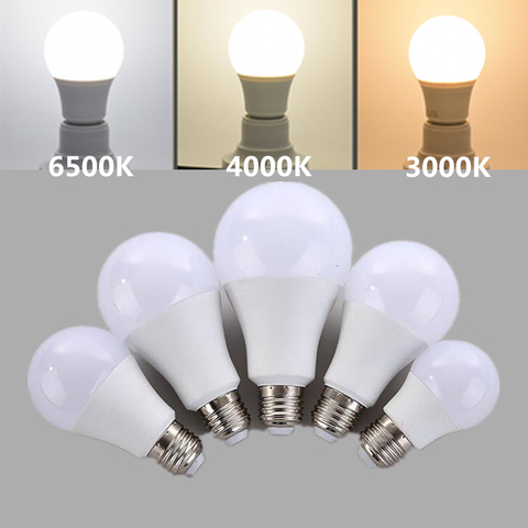 E27 Led Bulb Light Nature White 4000k White 6500k Warm White 3000k 220V 230V 5W 7W 9W 12W 15W Energy Saving Bubbe Ball Lamp ► Photo 1/6