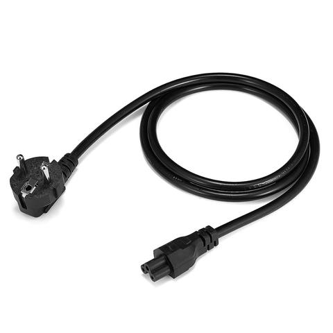 Laptop Power Cable 1.5m 10ft Euro EU Plug IEC C5 Connector Power Supply Cable For Asus Dell HP Notebook LG TV Printer Projector ► Photo 1/6