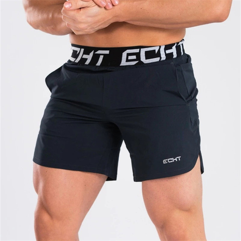 New Men Fitness Bodybuilding Shorts Man Summer Gyms Workout Male