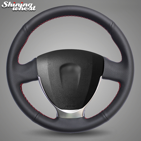Shining wheat Black Artificial Leather Car Steering Wheel Cover for Lada Granta 2022-2022 Priora 2 2013-2022 Kalina 2 ► Photo 1/5