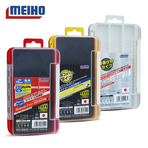 MEIHO 1010W Fishing Box compartments Fishing Accessories lure Hook Boxes storage Double Sided High Strength Fishing ► Photo 1/5