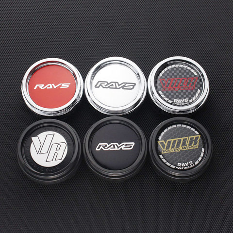 4pcs rays center caps for rims 66mm OD/62mm ID volk racing logo emblem wheel hubcaps rim covers car styling ► Photo 1/6