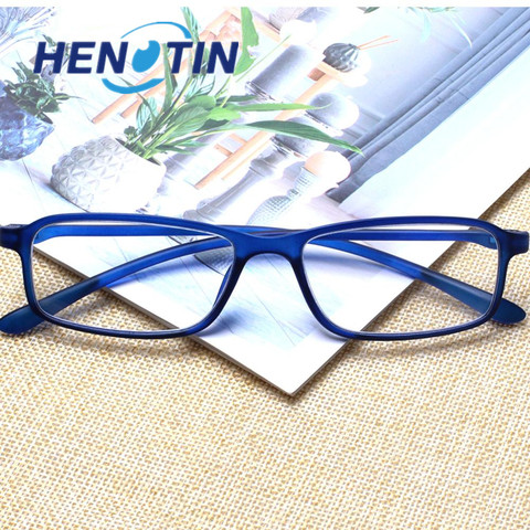 Stylish rectangular reading glasses, spring hinge, male and female readers glasses, diopter 0.5 1.75 2.0 3.0 4.0... ► Photo 1/6