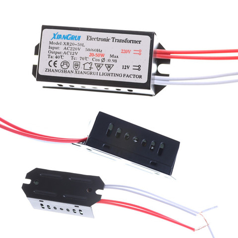 1PC AC 220V to 12V 20-50W LED Lighting Transformator Halogen Lamp Electronic Transformer LED Driver Power Supply ► Photo 1/6