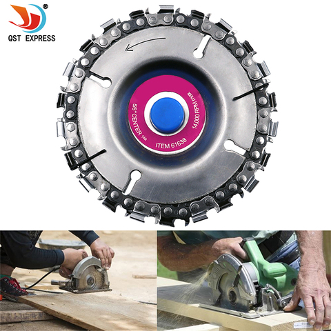 4 Inch Wood Craving Disc Grinder Chain Discs Chain Saws Disc Angle Grinder Disc Abrasive Cutting Disc ► Photo 1/6