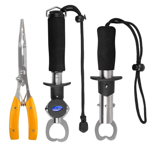 Fish Grip And Pliers Tackles Fishing Pliers Clamp Set With Fishing Lip Grip Weight Scale Multifunctional line cutter ► Photo 1/6