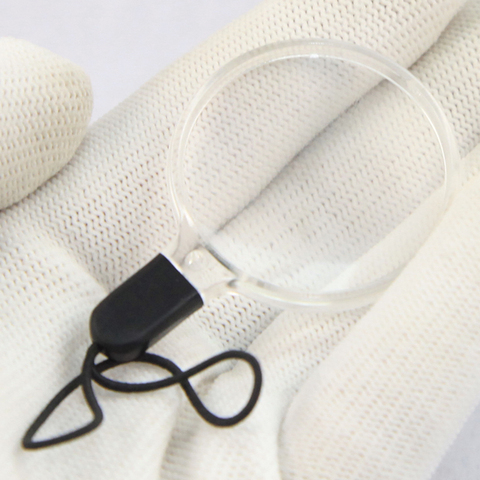 Mobile Phone Lanyard Magnifying Glass Small Hanging Type Reading Newspaper Portable Magnifying Glass ► Photo 1/6