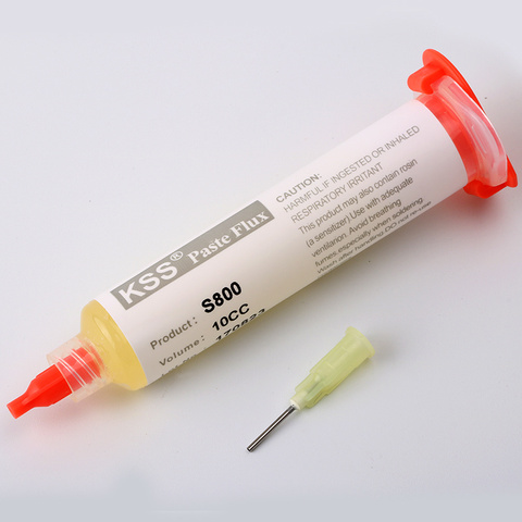 KSS S800 10CC Solder paste Flux soldering paste Solder paste Flux for soldering fluxo de soldagem smd bga Dispensing needle Flux ► Photo 1/6