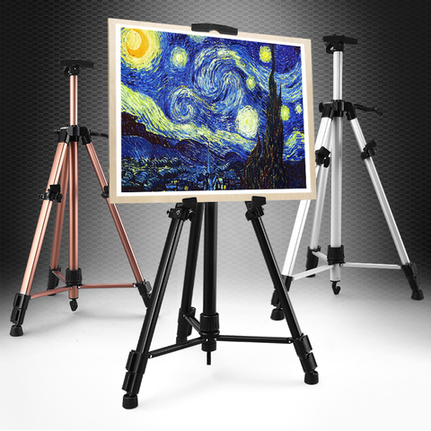 High Quality Adjustable Tripod Painting Easel Stand Aluminium Alloy Canvas Paint Holder Display Art Supplies for Painting ► Photo 1/6
