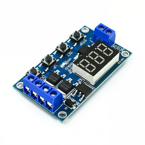 DC 12V 24V Dual MOS LED Digital Time Delay Relay Trigger Cycle Timer Delay Switch Circuit Board Timing Control Module DIY ► Photo 1/4