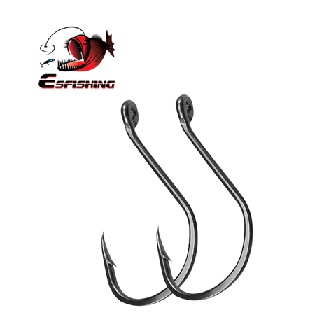 ESFISHING Fishing Hook High Carbon Steel Hooks 20PCS 1/0 2/0 3/0 4/0 High Strength Single Eye Hooks For Soft Lure ► Photo 1/6