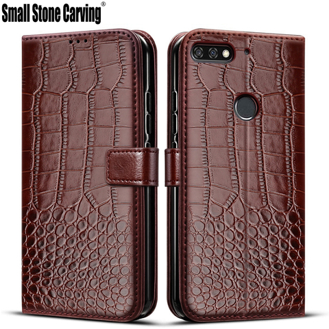Honor 7C Case Huawei Honor 7C AUM-L41 Case Magnetic Flip Case for Huawei Honor 7C Russian Version Cover 5.7