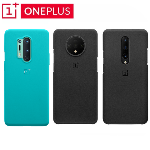 100% Original Official OnePlus 8 /8 Pro Case Cover Sandstone Bumper Cyan Karbon Fiber Nylon Back Shockproof ► Photo 1/6