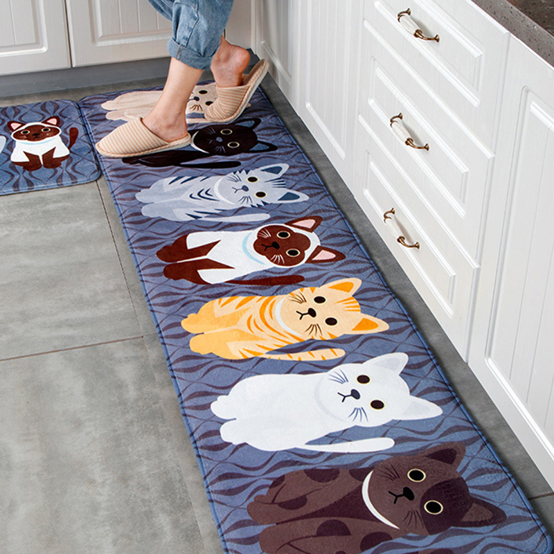 price history review on kawaii welcome floor mats animal cat printed bathroom kitchen carpets doormats cat floor mat for livingroom anti slip tapete rug aliexpress seller lisianthus alitools io