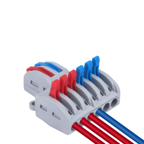 2pcsTwo In and Six Out Quick-connection Terminal Wire Splitter Box Flame-retardant Plastic Junction Box Electrical Accessories ► Photo 1/6