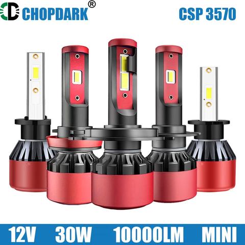 H1 H3 H4 H7 H11 HS1 D1C D1S D2R D2S Motorcycle LED Headlight 1 Bulb High  Low Beam CSP 3570 G-XP Chips 12V 30W 6000K 10000LM - Price history & Review