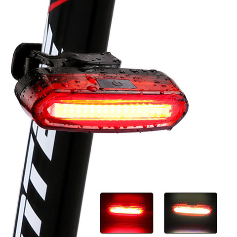2022 New 120Lumens Bicycle Light Cycling LED Taillight USB Rechargeable Waterproof MTB Road Bike Tail Light Back Lamp ► Photo 1/6