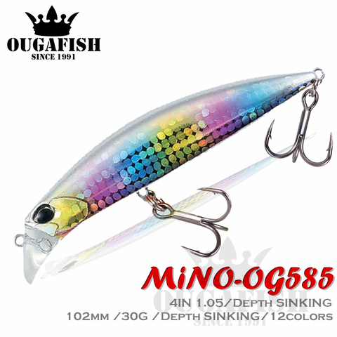 Sinking Mino Fishing Lure Whopper Bait Weights 30g/10.2cm Trolling Bass Fake Bait Tackle Bait Jerkbait Pesca Saltwater Lures ► Photo 1/6