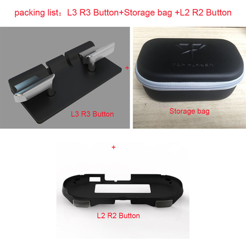 L3 R3 Hand Grip Handle Joypad Stand Case with L2 R2 Trigger Button For PSV 2000 PSV2000 PS VITA 2000 Slim Game Console bag ► Photo 1/6