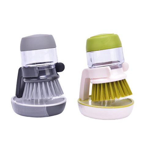 1PC Cleaning Brushes Dish Washing Tool Soap Dispenser Refillable Pans Cups Bread Bowl Scrubber Kitchen Goods Accessories Gadgets ► Photo 1/6