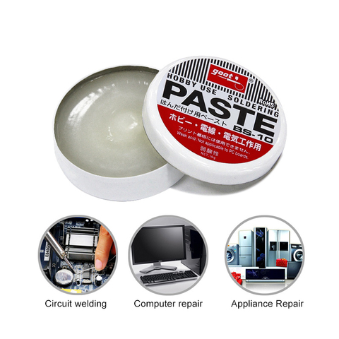 Japan goot 10g Silver Weak Acid Soldering Solder Paste Solder Flux Grease Paste BS-10 4.5cm Semi Solid ► Photo 1/6