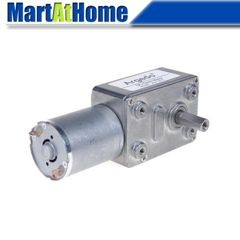 JGY-370 Turbine Worm Gear DC Geared Motor 6V 12V 24V DC 6~210 RPM Shaft 6mm High Torque Self-lock ► Photo 1/5