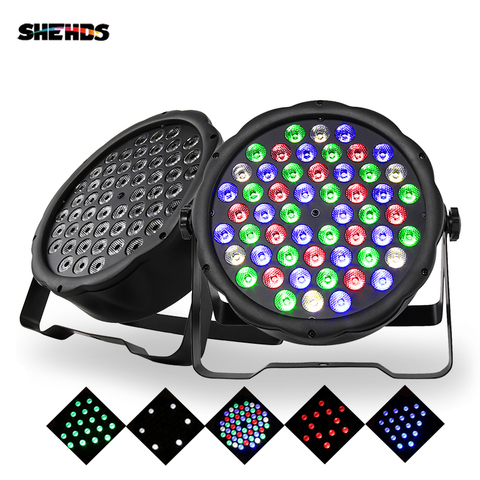 LED Par Light RGBW 54x3W Disco Wash Light Equipment 8 Channels DMX 512 LED Uplights Stage Lighting Effect Light Fast Shipping ► Photo 1/6