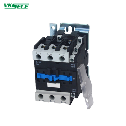 KFX2-50 CJX2-50 LC1-D50 24V 48V 220V 110V 380VAC solenoid contactor with single phase contactor ► Photo 1/6