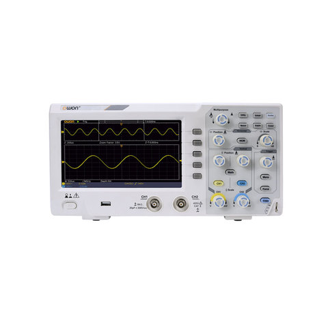 Owon SDS1102 Digital Storage Oscilloscope 2 Channels 100Mhz Bandwidth 7'' Handheld LCD Display Portable USB Oscilloscopes ► Photo 1/6