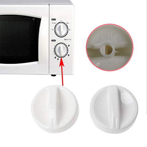 2PCS D Hole Microwave Oven Universal Rotary Timer Knob Button for  Microwave Oven Spare Parts Accessories ► Photo 1/6
