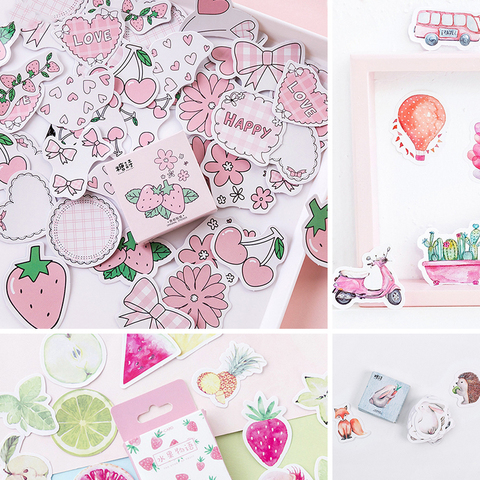 45 pcs/Box Various Stickers Cute Kawaii Planner Journal Diary  Scrapbooking Paper Stickers Stationery ► Photo 1/4