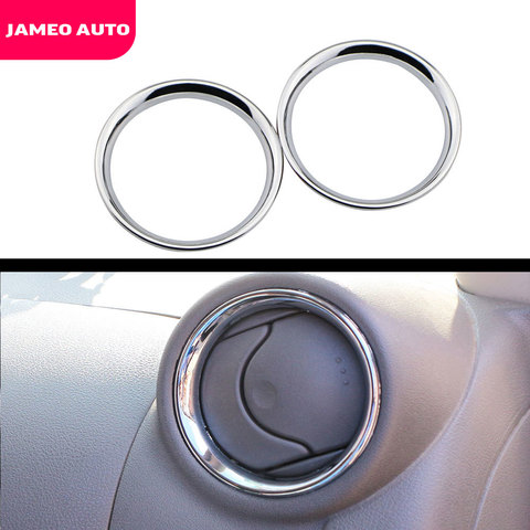 Accessories For Nissan Micra March K13 2011 2012 2013 2014 2015 2016 2017 Chrome A/C Air Vent Ring Cover Trim Car Styling Frame ► Photo 1/5
