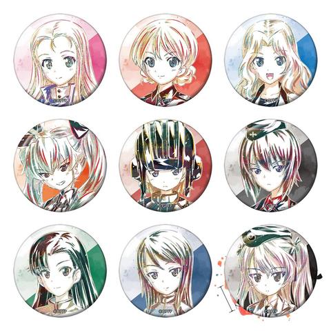 GIRLS und PANZER Anime GUP Alice Shimada Nishi Kinuyo Кулара Kurara Orange Pekoe Metal Badge Pins ► Photo 1/2