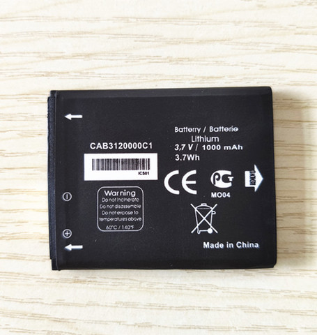 New CAB3120000C1 CAB3122001C1 battery for Alcatel One Touch OT880A 385 510 602 OT710 710A 710D 768 806 807 810 810D mobile phone ► Photo 1/6