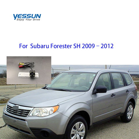 For Subaru Forester SG SH 2009 2010 2011 2012 HD CCD Rear View Reverse Backup Camera /license plate housing mount ► Photo 1/5