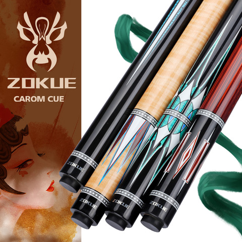 ZOKUE Carom Stick Professional Carom Billiard Cue Korean 3 Cushion Cue Carom Cue Taper 12mm Tip 142 cm Selected Canadian Maple ► Photo 1/6