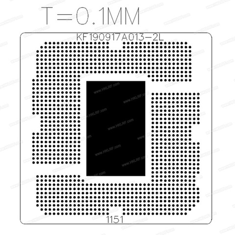 LGA 1151 BGA Stencil Template ► Photo 1/1