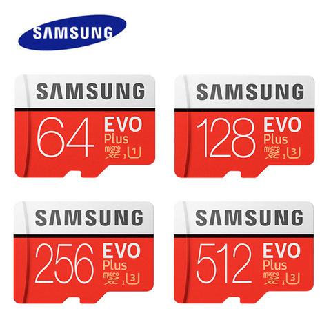 SAMSUNG EVO Memory Card Micro SD Card 256GB 512GB Microsd Micro SD High Speed 100 MB/s 128GB 64G SDXC Grade C10 UHS TF SD Cards ► Photo 1/6