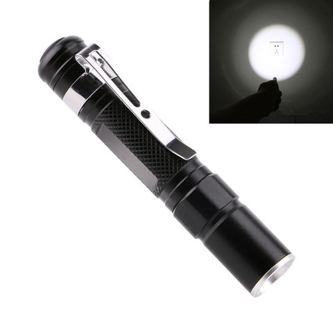 2022 Portable Mini Penlight CREE Q5 2000LM LED Flashlight Pocket Light Waterproof Outdoor Survival Tool Powerful Led For Hunting ► Photo 1/6